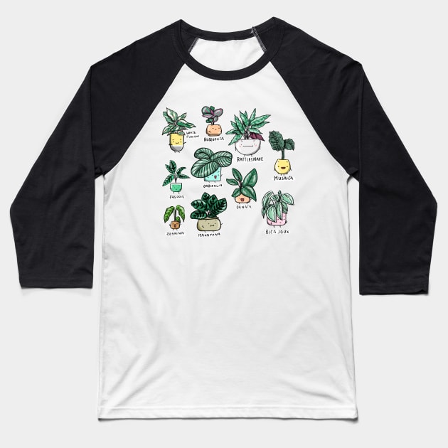 Calathea Family Baseball T-Shirt by Home by Faith